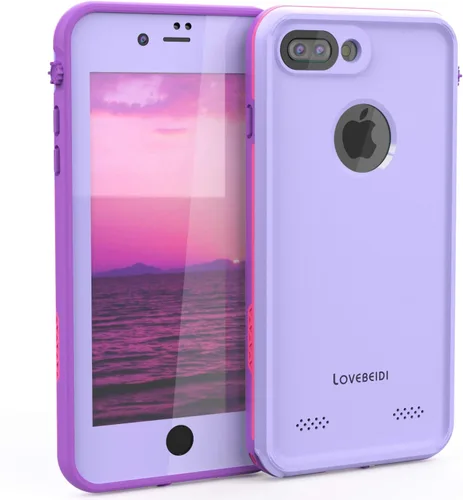 Vista 11 de Funda impermeable para iPhone SE, protector de pantalla integrado totalmente sellado, a prueba de golpes, a prueba de nieve, funda protectora