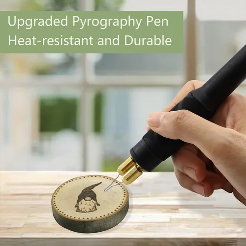 Vista 3 de WANDART Bolígrafo de pirografía de leña mejorado para WANDART Professional Wood Burning Kit
