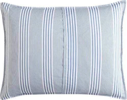 Vista 9 de Laura Ashley - Juego de edredón King con fundas de almohada, algodón, reversible Rama Toile Azul