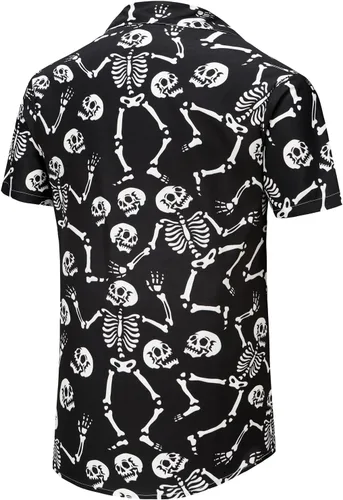 Vista 219 de KYKU - Camisa hawaiana funky para hombre, ropa tropical para vacaciones en Palm Beach