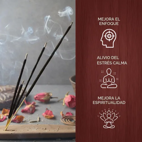 Vista 3 de HEM Varitas de incienso de sándalo – 120 unidades (paquete de 6 cajas) – Incienso clásico de aroma de sándalo para meditación, yoga y fragancia