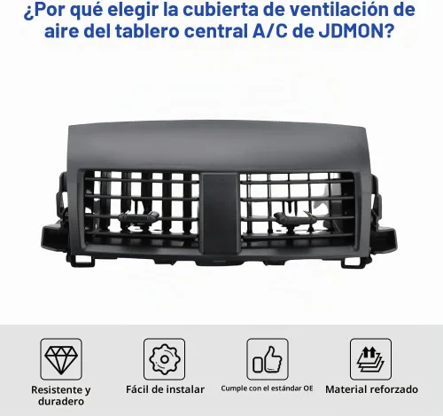 Vista 7 de Reemplazo de ventilación de salida de aire acondicionado para tablero