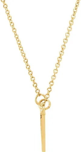 Vista 2 de Collar familiar de oro amarillo de 14 quilates de 17 12", Metal, N A