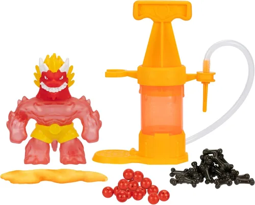Vista 8 de Heroes of Goo Jit Zu Paquete Hero Creator con 2 figuras de acción y 6 rellenos de goo únicos, mezcla, rellena y crea tu propio Blazagon elástico