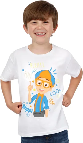 Vista 2 de Blippi Camiseta Camisas para niños Camiseta 100% algodón Tallas 2T-8