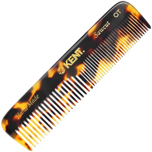 Vista 11 de Kent OT - Peine de Cabello de Bolsillo de Grafito Negro Hecho a Mano, Peine de Dientes Finos y Anchos para Hombres, Mujeres y Niños - Peine