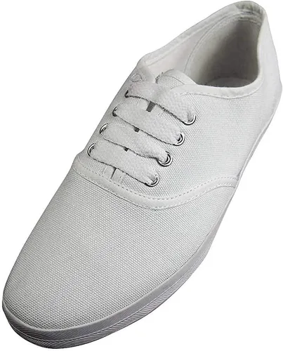 Vista 13 de Easy USA - Zapato de lona con cordones para mujer con plantilla acolchada