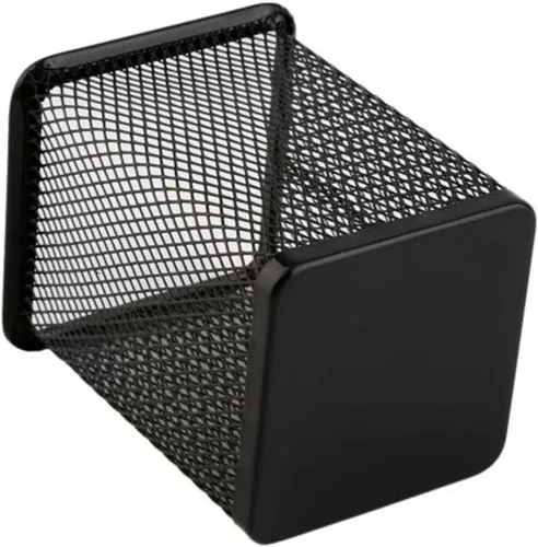 Vista 4 de EORTA Paquete de 3 soportes cuadrados para lápices, soportes para lápices, malla de metal negro, organizador de papelería para escritorio