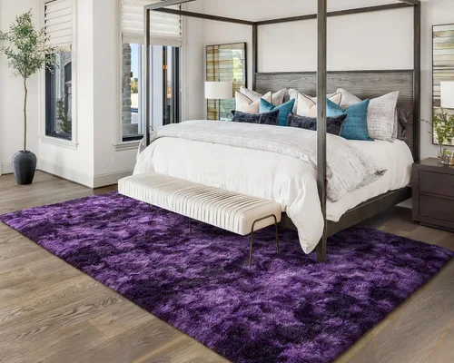 Vista 13 de Softlife Alfombra naranja para dormitorio, alfombra de felpa esponjosa para sala de estar para niñas, alfombra lanuda para niños, alfombra suave