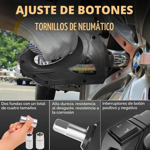 Vista 6 de E-HEELP Kit de gato eléctrico para coche hidráulico de 5 toneladas y 12 V Jack negro+llave inglesa