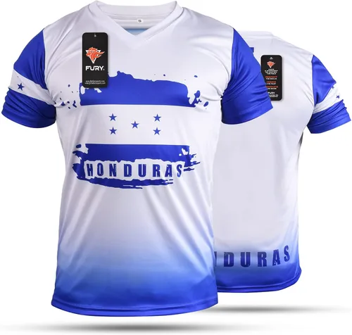 Vista 3 de Fury Camiseta de futbol de Honduras - Camiseta de fútbol Honduras - Camiseta de fútbol de Honduras HombresHombreMujerUnisex