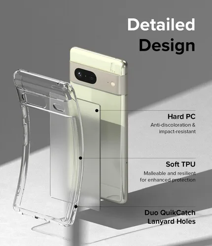 Vista 5 de Ringke Fusion - Funda para Google Pixel 7 [resistente al aceite y a la suciedad] tecnología antihuellas que evita manchas grasas, funda