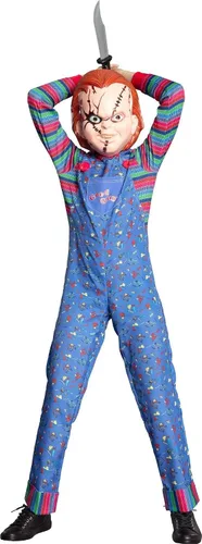 Vista 3 de Party City Chucky Halloween Costume for Boys, Childs Play, Includes Jumpsuit and Mask