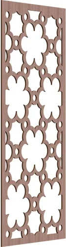 Vista 160 de 9 3/8"W x 24 3/8"H x 1/4"T Southgate Decorativos Paneles De Pared De Madera Calado, Abedul