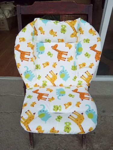 Vista 2 de Twoworld Cojín de asiento para silla alta para bebé, funda de cojín transpirable animal