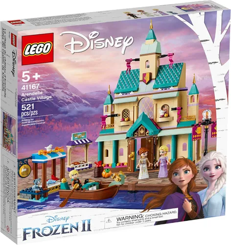 Vista 2 de LEGO Disney Frozen II Arendelle Castle Village 41167 - Juego de construcción de castillo de juguete con personajes populares de Frozen