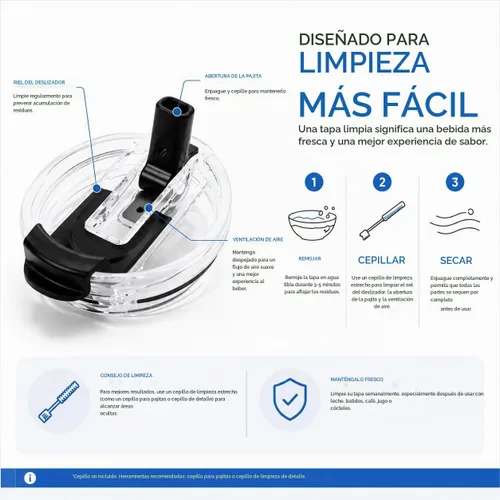Vista 9 de Hydraful Vaso de 64 onzas con asa y pajilla, 100% a prueba de fugas, vaso aislado reutilizable, botella de agua grande de acero inoxidable, taza