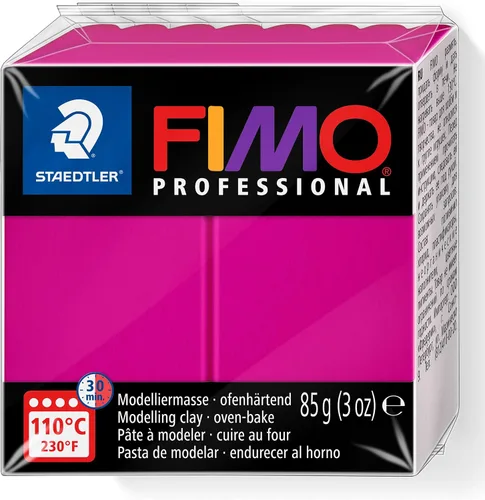 Vista 8 de Staedtler Fimo Professional arcilla polimérica suave, 3 onzas, carmín, carmín