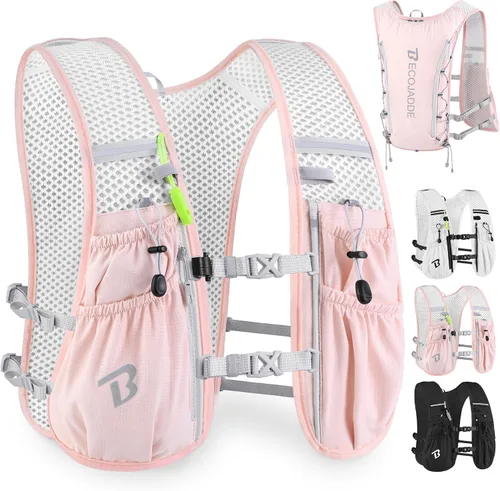 Vista 34 de BECOJADDE Chaleco de Hidratación Mochila para Correr para Hombres Mujeres, Mochila de Hidratación Ligera de 5L para Correr, Chaleco de Hidratación