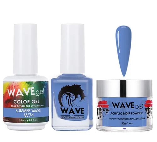 Vista 53 de WAVEGEL - Juego de gel de remojo, laca de uñas y polvo acrílico a juego - Colección Simplicity - #P109 Blizzard