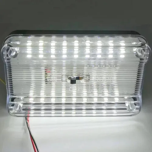 Vista 6 de Linkhood Pack de 2 lámparas DC 12V con 36 LED para techo de automóvil, camioneta, auto, domo, interior, lámpara blanca con interruptor