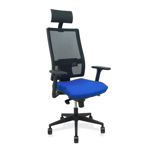 Vista 2 de Silla de Oficina con Cabecero Horna Piqueras y Crespo B3DR65C Azul