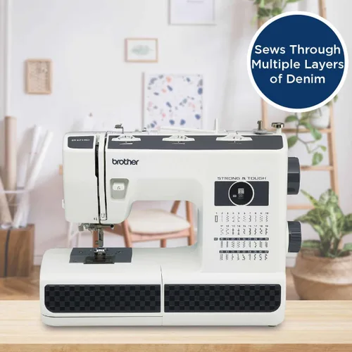Vista 16 de Máquina de coser Brother ST371HD, fuerte y rígida, con 37 tipos de puntada