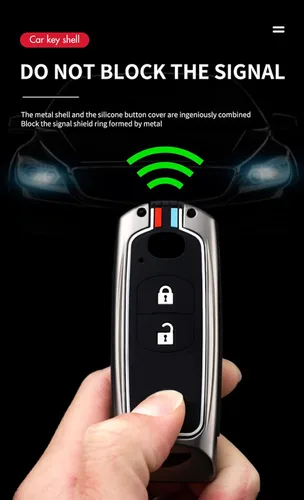 Vista 7 de ontto Funda para llave de coche con llavero para Mazda 2 3 5 6 8 CX3 CX5 CX7 CX9, Negro