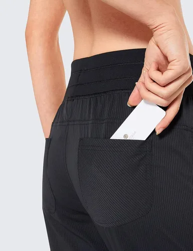 Vista 3 de CRZ YOGA Pantalones casuales de 78 para mujer de 27 pulgadas, ligeros, para entrenamiento, al aire libre, pista atlética, viajes, descanso
