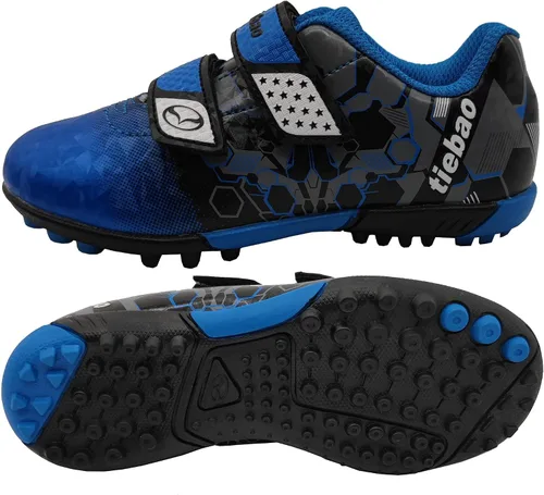 Vista 2 de Zapatos de fútbol para niños y niñas, zapatos de césped firme para deportes al aire libre (bebéniño pequeño)