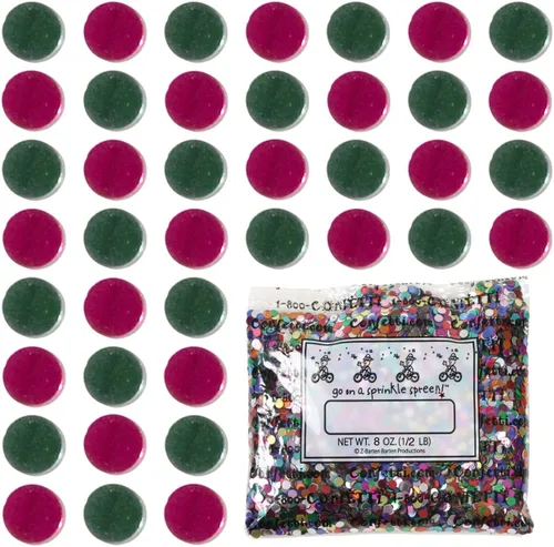 Vista 13 de Confetti Circle 1/4" Negro, Azul Marino Combo - 2 bolsas de media onza (1 oz) (8550/9971)