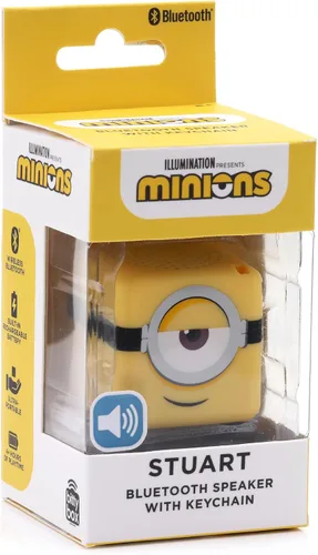 Vista 4 de Bitty Boomers Universal: Minions - Bitty Box Llavero Altavoz Bluetooth de 1.3 pulgadas
