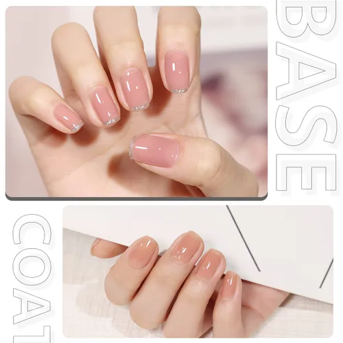 Vista 5 de GAOY - Capa base de gel para arte de uñas de gel UV de larga duración, bricolaje en casa, base transparente de 0.6 fl oz