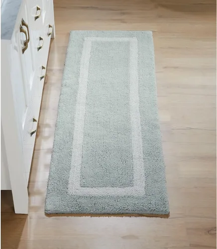 Vista 92 de Better Trends - Alfombra de baño 100% algodón reversible, altamente absorbente y lavable a máquina, suave, tapete de ducha para piso de baño