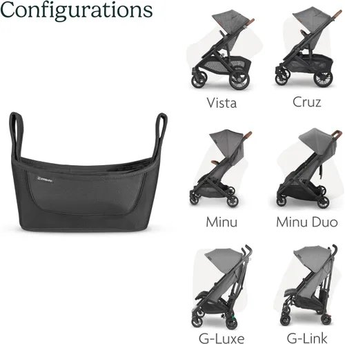 Vista 5 de Organizador para padres UPPAbaby, compatible con todos los modelos / Se ajusta a los cochecitos Vista, Cruz, Minu, Minu Duo, Serie G / Bolsillo