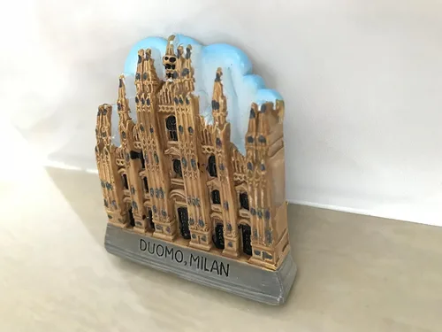 Vista 7 de 3D Duomo Milán catedral imán nevera,Fontana di Trevi viaje etiqueta engomada recuerdo,Catedral de Milán Italia Europea Hogar & Cocina Decoración