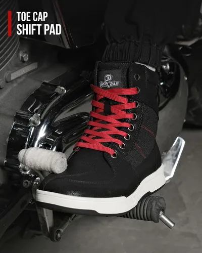 Vista 3 de Zapatos para motociclismo Road Street Motocross. Botas de protección para hombres, zapatos para deportes, transpirables y casuales.