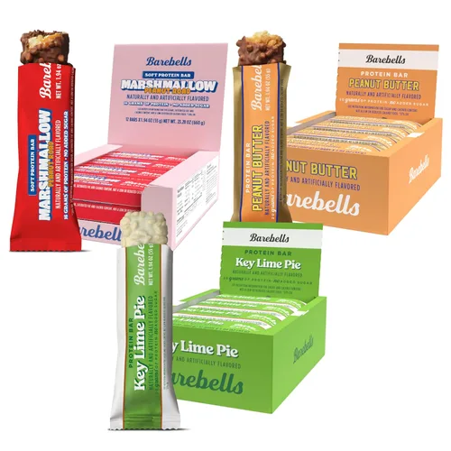 Vista 20 de Barebells Paquete variado de barras de proteínas, 12 unidades, barras de 1.9 onzas, bocadillos de proteína con 0.71 oz de alto contenido