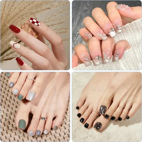 Vista 4 de YUXIANLB 100 limas de uñas de grano 100/180 profesionales reutilizables para uñas, lima de uñas lavables de doble cara, herramientas de manicura