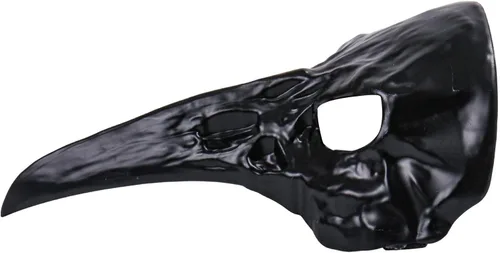 Vista 6 de Scary Creepy Crow Raven Halloween Cosplay Masquerade Party Face Mask Horror Devil Raven Face Eye Mask