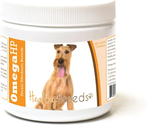 Vista 148 de Healthy Breeds Affenpinscher Omega HP - Masticables suaves para piel y pelaje, 60