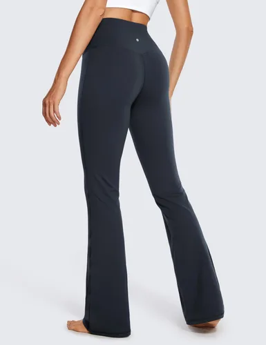 Vista 2 de CRZ YOGA Butterluxe - Leggings acampanados de cintura alta para mujer de 32 pulgadas, pantalones de yoga de pierna ancha con bolsillos, suaves
