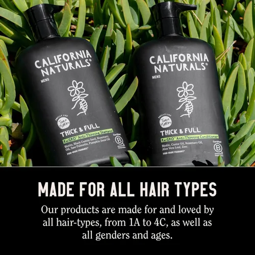 Vista 7 de California Naturals Mens Re:Gro - Juego de champú y acondicionador, antiadelgazamiento y apoyo al crecimiento del cabello, todo tipo de cabello