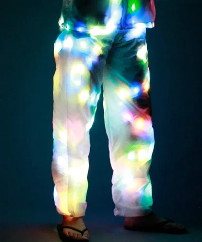 Vista 3 de Chaqueta de béisbol para hombre y mujer con luz LED para rave pantalones de béisbol sudaderas con capucha para deportes disfraz de fiesta de Navidad