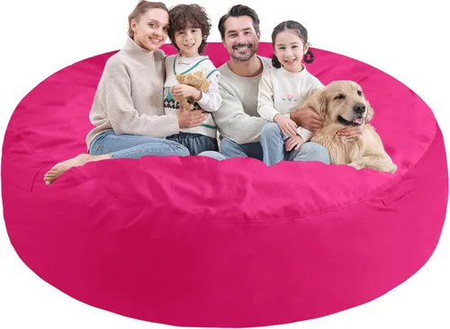 Vista 45 de Silla de Puf de 2 pies, Sillas de Puf Cómodas con Relleno de Espuma Viscoelástica, Sofá de Puf Esponjoso con Cubierta de Terciopelo Holandés, Sillas