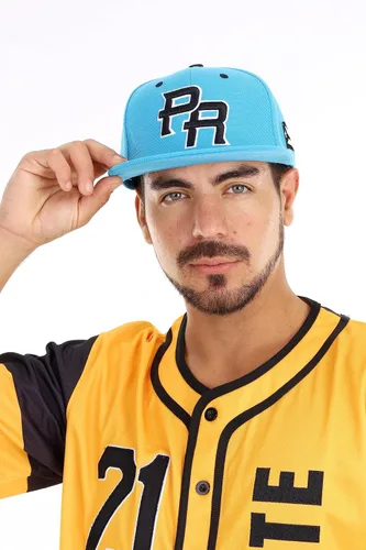 Vista 9 de Gorra Snapback con visera plana bordada en 3D PR con bandera de Puerto Rico
