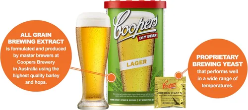 Vista 4 de Coopers DIY Beer Home Brewing - Kit de fabricación de cerveza artesanal de 6 galones con fermentador de cerveza patentado, hidrómetro de cerveza
