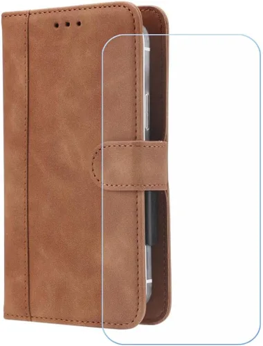 Vista 10 de Cover for AGM Note N2 + HD Film Protector - Black-FG