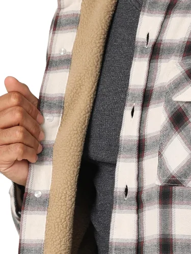 Vista 5 de Wrangler Authentics Men's Long Sleeve Sherpa Lined Shirt Jacket