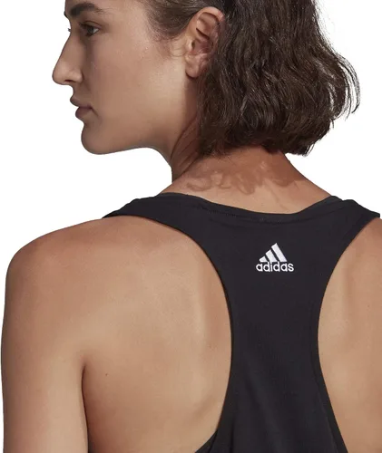 Vista 4 de adidas Essentials - Camiseta sin mangas con logotipo suelto para mujer